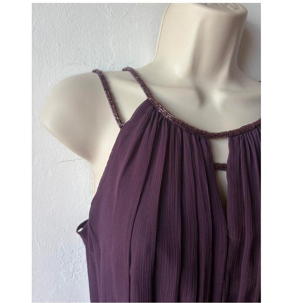 Royal purple Grecian Midi Dress